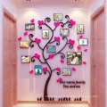 Wedding Photos Tree Warm Creative Home Decoration Painting 3D Acrylic Wall Stickers